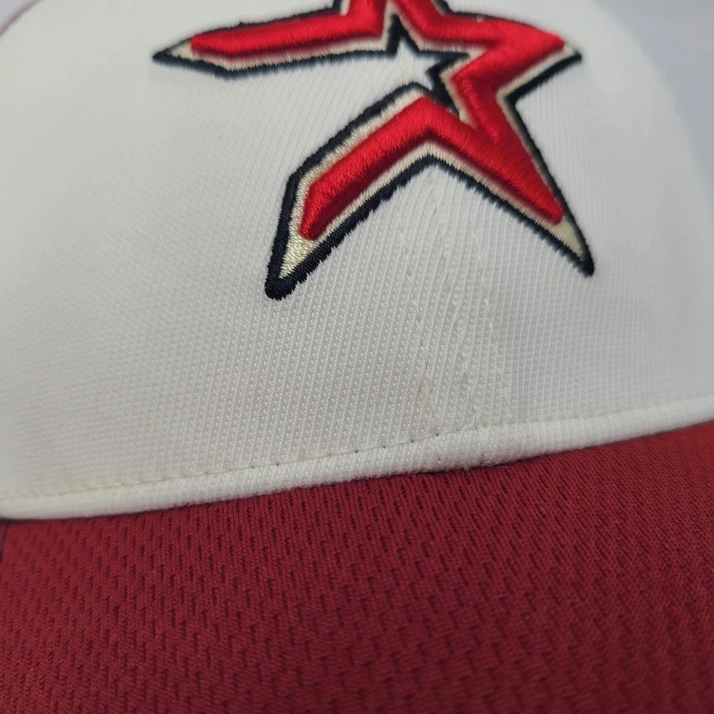 Houston Astros Hat Adjustable Nike Red White MLB Baseball Swoosh Logo Casual Men